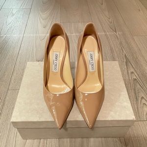 Jimmy Choo Love 100 heels (nude colour )